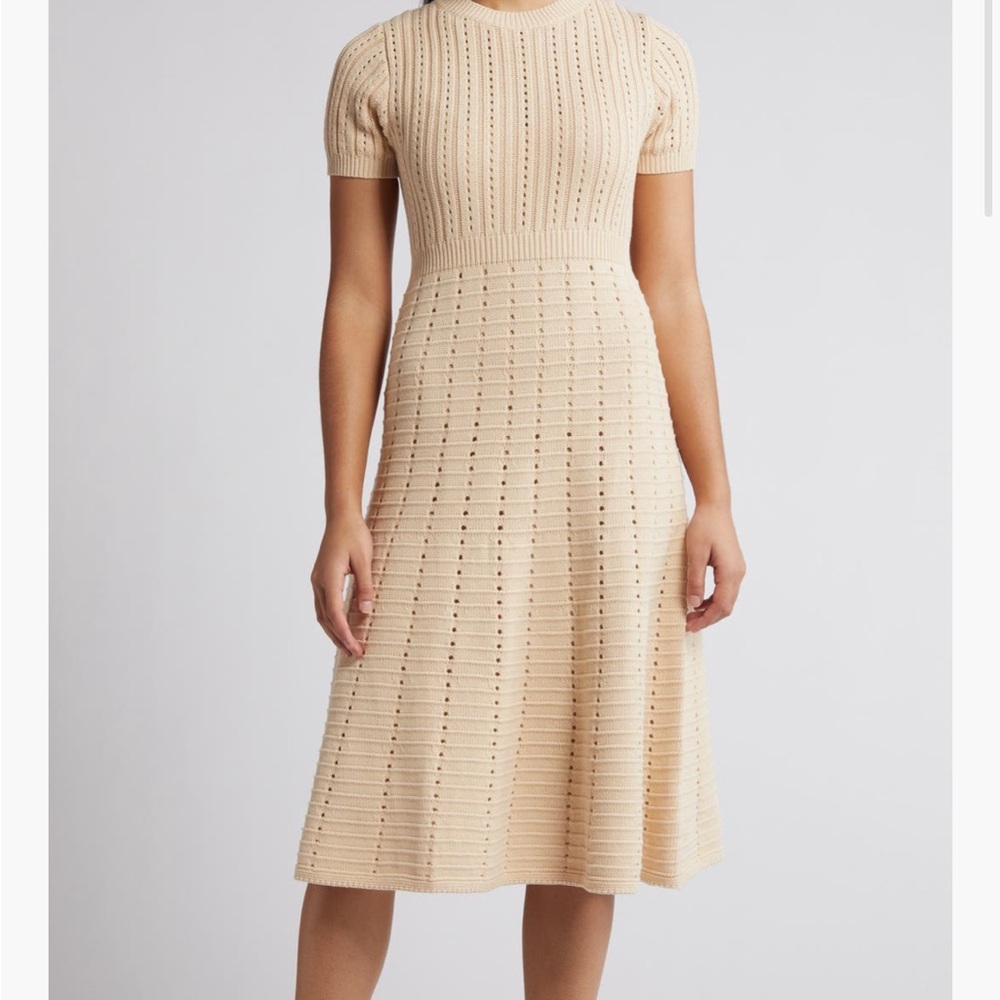 Cute Cream Sweater Dress